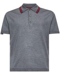 Gucci - Polo Shirt With Web Pattern - Lyst