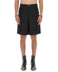 McQueen - Viscose Bermuda Shorts - Lyst