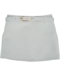 Elisabetta Franchi - Mini Skirt With Belt Detail - Lyst
