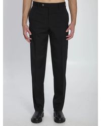 Fendi - Wool Gabardine Trousers - Lyst