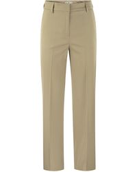 PT Torino - Ambra Stretch Viscose Trousers - Lyst