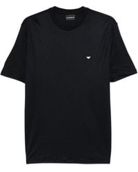 Emporio Armani - Cotton Blend T-Shirt - Lyst