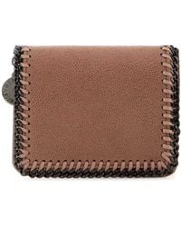 Stella McCartney - Falabella Bifold Wallet Eco Shaggy Deer W/Dark Rut - Lyst