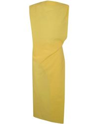Jacquemus - "La Robe Drap" Midi Dress - Lyst