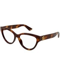 Gucci - Eyeglasses Gg1581O 002 Havana Havana Transparent/16/140 - Lyst