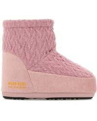 Moon Boot - Mb X Gir Icon Low Nolace Knit Rose - Lyst