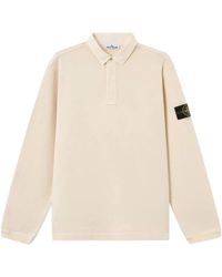 Stone Island - 6100001 Polo Collar Sweatshirt - Lyst