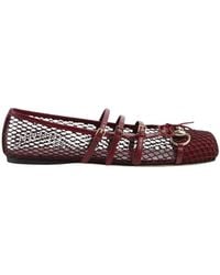 Gucci - Bordeaux Eye-Catching Flat Shoes - Lyst