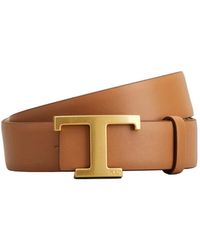 Tod's - T Timeless Leather Belt - Lyst