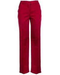 Via Masini 80 - High-Waisted Raspberry Trousers - Lyst