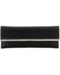 McQueen - Leather Cross B-Long Clutch - Lyst