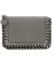 Stella McCartney - Falabella Card Holder Eco Shaggy Deer W/Ruthenium - Lyst