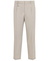 Prada - Tailored Trousers With Logo - Lyst