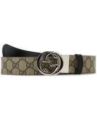 Gucci - Reversible Gg Supreme Belt - Lyst