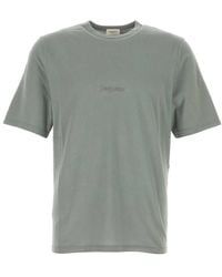 Saint Laurent - T Shirt Col Rond - Lyst