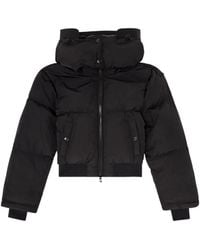 DIESEL - Wrinkled-Nylon Down Puffer Jacket With Detachable Hood - Lyst
