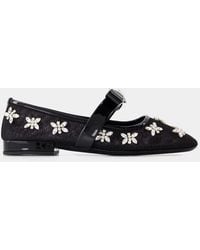 Versace - Ribbon Flat Shoes - Lyst