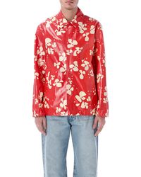 Dries Van Noten - Printed Coated Cotton Shirt Jacket - Lyst