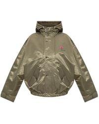 KENZO - Floral-Print Hooded Jacket - Lyst