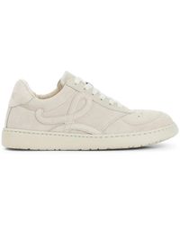 Loewe - Oat Milk Calf Leather Jambo Sneakers - Lyst