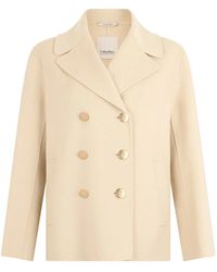 Max Mara - S Max Mara Double-Breasted Wool Jacket - Lyst