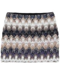 Missoni - Multicolour Viscose Miniskirt - Lyst