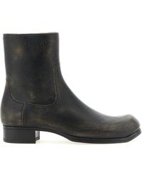 Maison Margiela - Vintage Leather Ankle Boots - Lyst