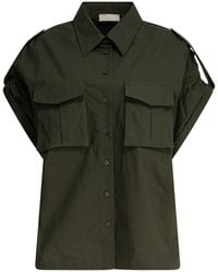 Elie Saab - Cotton Poplin Shirt - Lyst