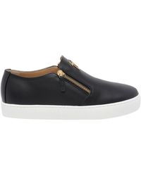 Giuseppe Zanotti - Gz-Kobe Zip Leather Sneakers - Lyst