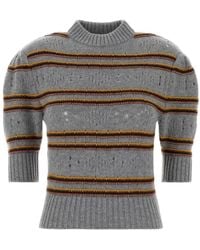 Marni - Embroidered Cashmere Sweater - Lyst