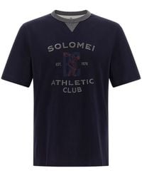 Brunello Cucinelli - 'Solomei Athletic Club' T-Shirt - Lyst