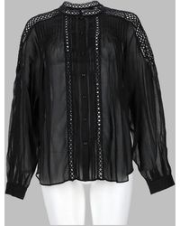 Isabel Marant - Blusa "Polda" Plissettata - Lyst