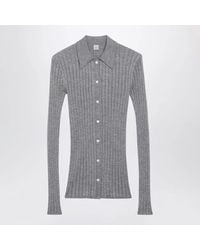 TOTEME - Slim Ribbed Shirt - Lyst