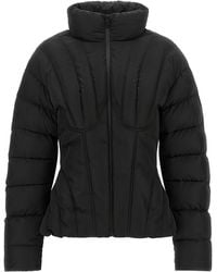 Elisabetta Franchi - Bustier Quilted Down Jacket - Lyst