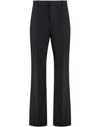 Bottega Veneta - Flared Wool Trousers - Lyst