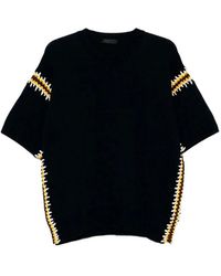 Prada - Cotton Linen Polo Neck - Lyst