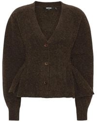 ROTATE BIRGER CHRISTENSEN - Knit Peplum Cardigan - Lyst