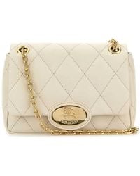 Burberry - Ivory Leather Small Strand Shoulder Bag - Lyst