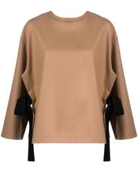 Erika Cavallini Semi Couture - Nara Wool Blend Blouse - Lyst