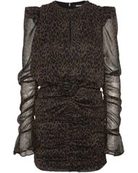 ROTATE BIRGER CHRISTENSEN - Rotate Animal Print Mini Dress - Lyst