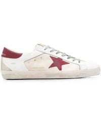 Golden Goose - Super-Star Distressed-Effect Sneakers - Lyst