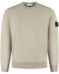 Stone Island - 6100060 Organic Cotton Fleece Sweatshirt - Lyst