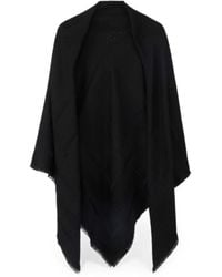 Elisabetta Franchi - Wool Cape Outerwear - Lyst