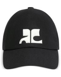 Courreges - Courregès Ac Logo Cotton Cap - Lyst