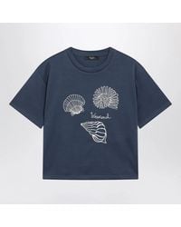 Weekend by Maxmara - Cotton Jersey Tshirt With Embroidery - Lyst