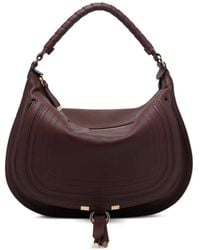 Chloé - Marcie Saddle-Stitch Shoulder Bag - Lyst