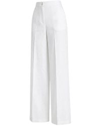 Pinko - Wide Leg High-Waisted Trousers - Lyst