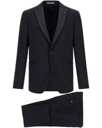 Pal Zileri - Wool And Satin Dress - Lyst