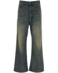 Balenciaga Low-Crotch Jeans in Gray for Men | Lyst