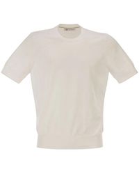 Brunello Cucinelli - Short-Sleeved Cotton Jersey - Lyst
